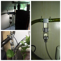 4in1 Aquarium Aluminum Bubble Counter Check Valve for Co2 Diffuser Regulators