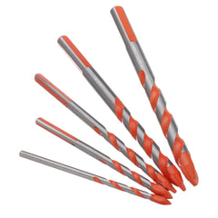 5Pcs 4/5-10mm Triangle Shank Drill 4/5/6/8/10mm Ceramic Glass Hole Wall Twist Spiral Bit