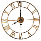 40cm/50cm Golden European Creative Wall Clock Vintage Decorative Wrought Iron Roman Wall Clock Silent Clock