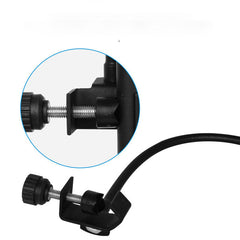 Filter Dual Layered Wind Screen With Enhanced Flexible Gooseneck Clip Stabilization Arm