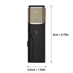 Wireless Microphone Low Latency Portable Audio Video Recording Plug-Play Lapel Mic for Live Broadcast Game