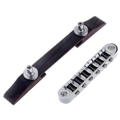 Chrome Guitar Bridge Roller Saddle Metal Rosewood Guitar Accessories