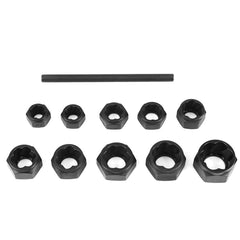 11pcs 9-19mm Damaged Nut Bolt Remover Set Screw Extractor Locking Socket Threading Tools Kit