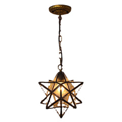 Star Glass Pendant Light Chandelier Light Modern Ceiling Lamp Fixture Decor
