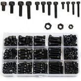 500Pcs Hex Socket Head Screw M3 M4 M5 Cap Bolts and Nuts Carbon-Steel Kit
