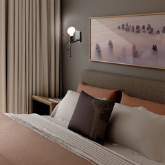 Creative Funny Modern Iron People Jumping Wall Light Hanging Chandelier Fixtures Iron Art Bedside Lamp Black/White Bulb Not Include