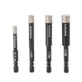 6/8/10/12mm Hex Handle Vacuum Brazed Diamond Dry Drill Bits Hole Saw Cutter for Granite Marble Ceramic Tile Glass Stone