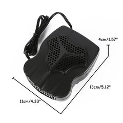 150W Car Heater Cooling Fan Defroster Demister 360 Rotation Detachable Base