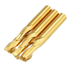 6mm Shank 2 Flute 15/17/22mm Titanium Coated Double Flute CNC End Mill Cutter