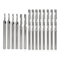 Tungsten Carbide Flute Mill 3.175mm Shank Spiral Milling Cutter Engraving Bit