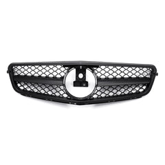 C63 AMG Style Front Upper Grille Grill For Mercedes Benz C Class