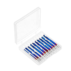 10pcs 3.175 Shank 2mm Blue Coated Single Flute End Mill Spiral CNC Milling Cutter