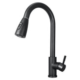 Stainless Steel Kitchen Sink Faucet with Pull Out Sprayer High-Arc Single Handle