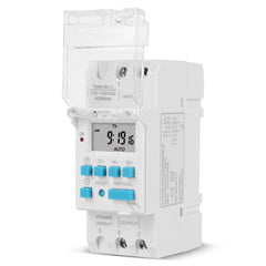 DIN Rail 4 Pins Voltage Output Digital Switch Timer Electronic Time Clock Relay with Replaceable Battery