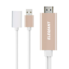Wired Display Dongle 1080P HD Adapter Miracast AirPlay Mirroring Cable For iPhone