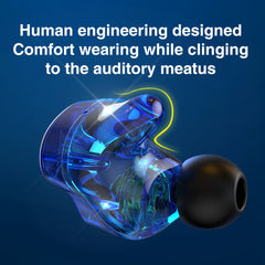 Earphones Dual Driver Sport HD Earbuds 3.5mm Headset with Microphone Music 3.5mm Plug in-ear Earphones