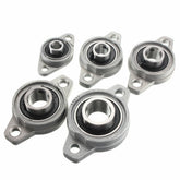 Zinc Alloy Pillow Block Flange Ball Bearing 8/10/12/15/17mm Bore Diameter KFL Series