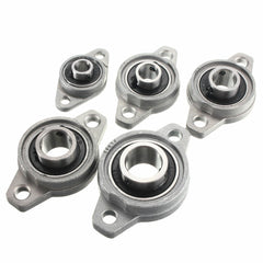 Zinc Alloy Pillow Block Flange Ball Bearing 8/10/12/15/17mm Bore Diameter KFL Series