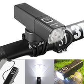 USB Rechargeable IPX6 Waterproof Bike Front Light Bicycle Handlebar Lights Outdoor Riding Warning Lights