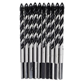 10pcs 6mm 8mm Hole Saw Cutter Triangle Twist Drill Bit Concrete Glass Ceramics Tile Marble Drill Bit