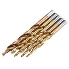 5Pcs Titanium Coating Twist Step Drill Bits for Manual Pocket Hole Jig Master System Tool