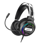 Headphone 7.1 RGB Light Heavy Bass 50mm Loudspeaker Gamming Wired Headphones wtih Adjustable Microphone