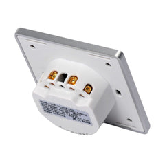 Wifi 2Gang Smart Switch EU Standard Metal Frame Wire Drawing Light Control Switch 100-240V 2.4 GHz
