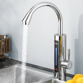 3300W Electric Hot Water Heater Faucet LED Ambient Light Temperature Display Instant Heating Tap