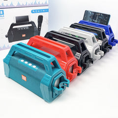 Outdoor Portable Bluetooth Speaker Subwoofer Wireless Karaoke Square Dance Sound Support TF FM Radio Card with Microphone