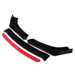 4PCS Front Lip Chin Bumper Spoilers Lower Splitters Body Kits For Car Universal