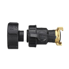 3/4'' Tank Drain Adapter Fixing Hose Outlet Tap Water Connector Replacement PP Ball Valve Fitting Parts for Home Garden