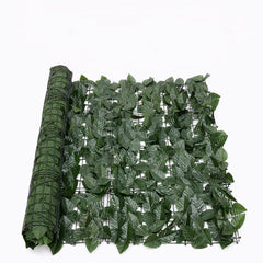 Green Outdoor Faux Plant Ivy Leaf Privacy Screen Fence Garden Yard