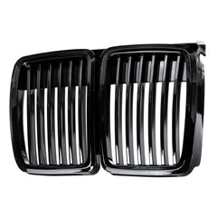 Glossy Black Front Kidney Grill Car Grille Metal Grid For BMW 3 Series
