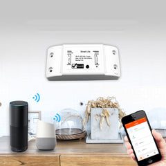 Smart Light Switch 10A DIY WiFi Module APP Remote Control Universal Breaker Timer Works with APP Alexa Google Home