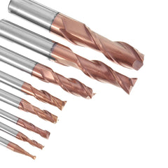 55 Degree Tungsten Carbide 2 Flutes Milling Cutter TiAlN Coating 2-12mm CNC Cutter Milling Tool