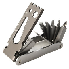 17 In 1 Multifunctional Tools Bicycle Repair Kit Card Reader Screwdriver Bottle Opener Chain Tool Portable Camping Hunting Cycling