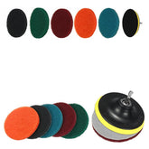 18pcs Drill Scrubber Cleaning Drill Brush Set with Extension Rod for Car Kitchen Grill