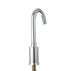 Zinc Alloy Automatic Infrared Sensor Kitchen Basin Sink Faucet Smart Touchless Single Cold Tap Handle Deck Mount w/ Hose Controller Box