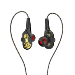 Dual Dynamic Driver Stereo Wired Earphone In-ear Headset Bass Gaming Earbuds for iPhone huawei