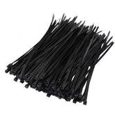 Nylon 250Pcs 8mm 15/20/25/30/35/40cm Black/White Nylon Self-locking Cable Tie Zip Ties Strong Tensile Strength