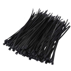 Nylon 250Pcs 8mm 15/20/25/30/35/40cm Black/White Nylon Self-locking Cable Tie Zip Ties Strong Tensile Strength