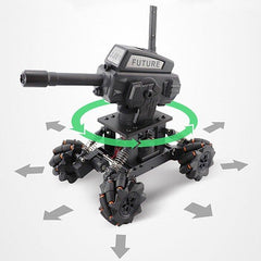 DIY RC Tank Car Can launch Cannonball Made of Water Need to Assemble 4WD 14CH Alloy Programming Remote Control Off-road Climbing