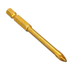 Hex Shank Tungsten Carbide Tile Glass Cross Spear Head Drill Bit 6/8/10/12mm