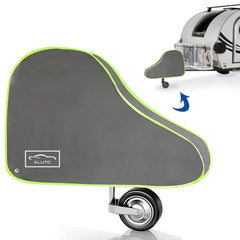 Cover Universal Non-woven Fabric for Caravan Trailer Towing Hitch Waterproof Breathable with Straps and Fluorescent Strips