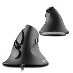 Wired Vertical Mouse 1000-10000DPI 12 Buttons RGB Backlit Optical Mice Ergonomic Programming Gaming Mouse