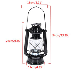 Retro Oil Lantern Outdoor Garden Camp Kerosene Paraffin Portable Hanging Lamp