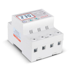 Multifunctional Over Under Voltage and Over Current Protection Device Automatic Recovery Voltage Relay,230V AC 63A