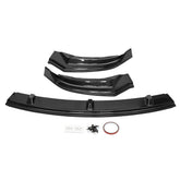 Carbon Black Front Bumper Lip Body Protector Kit Spoiler