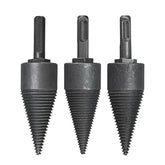 32mm Household Splitter Drill Bit L140mm Square Round Hex Shank Steel Kindling Firewood For Hand
