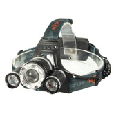 Super Bright LED Headlamp Zoomable Super Bright Flashlight 4 Mode Rechargeable for Outdoor Hiking Camping Electric Bike Scooter Motorcycle
